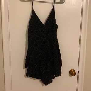 Black flowy romper